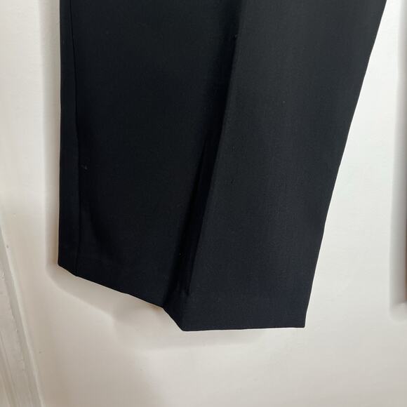 Jones & Co Wide Leg Mid Rise Dress Pants Black Womens Size 24W Crepe Career - Picture 3 of 9